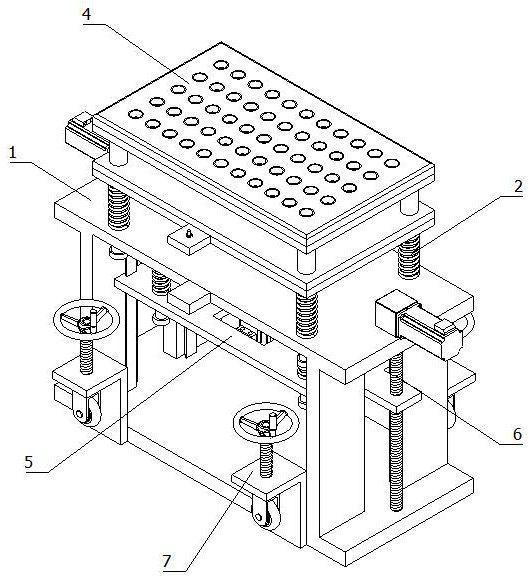 An intelligent processing device for a car-carrying plate in a parking garage