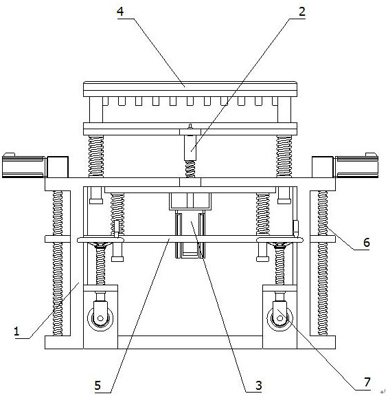 An intelligent processing device for a car-carrying plate in a parking garage