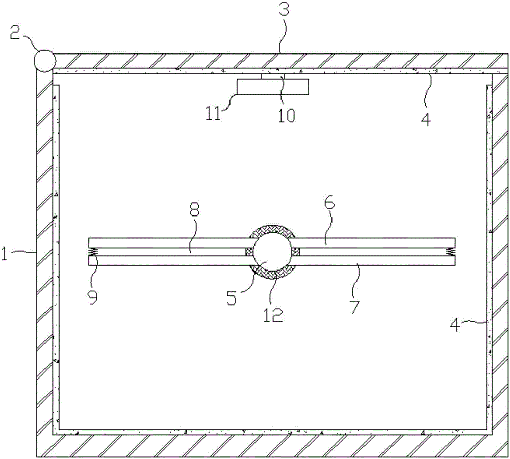 Textile fabric drying box high in drying efficiency