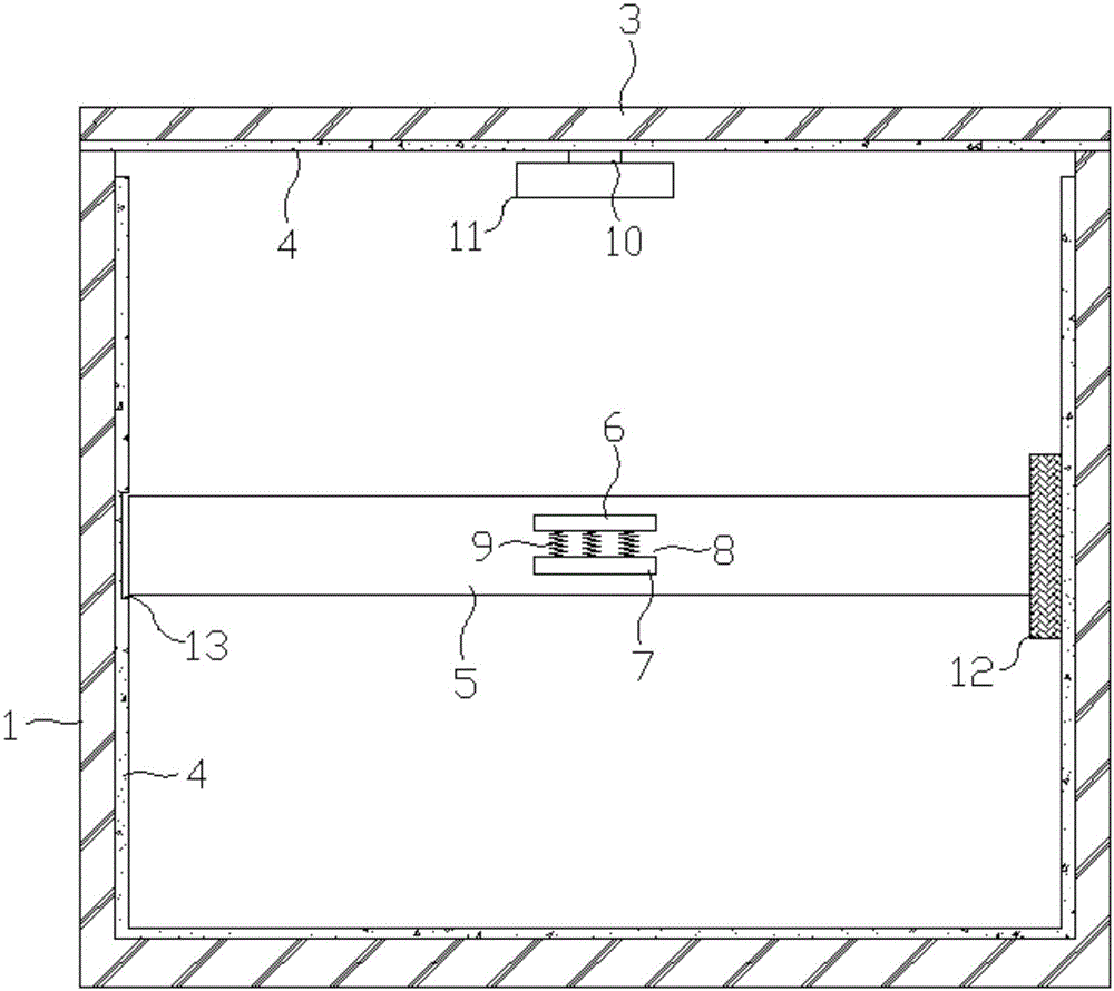 Textile fabric drying box high in drying efficiency