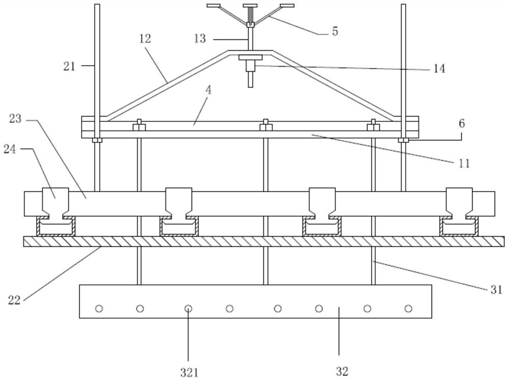 Multi-positioning adjustable hanging bracket mounting structure