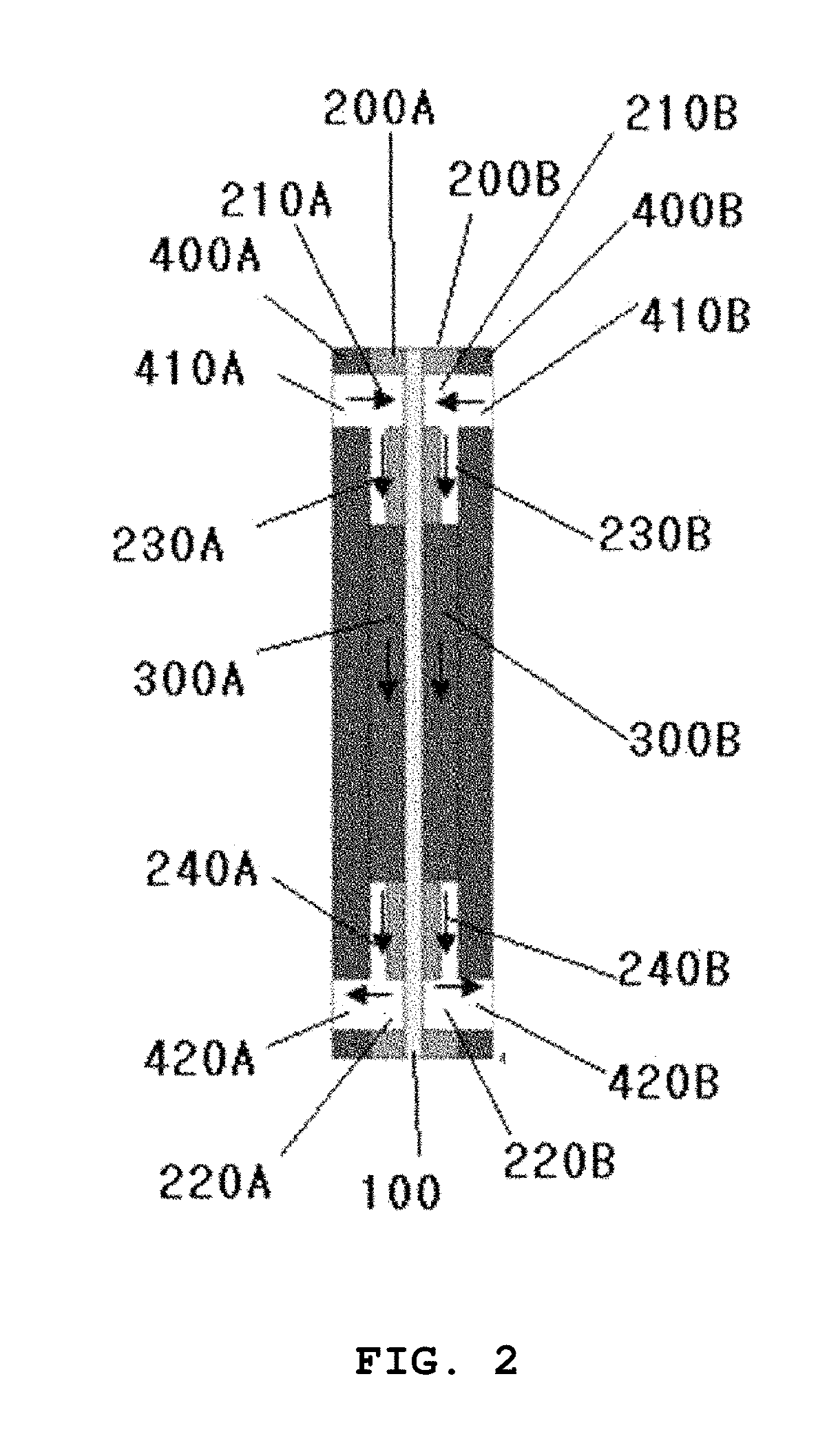 Unit cell for redox flow battery, for reducing pressure drop caused by electrolyte flow in stack