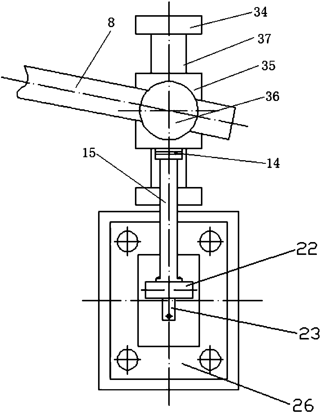 Amplitude controllable material fretting wear test device