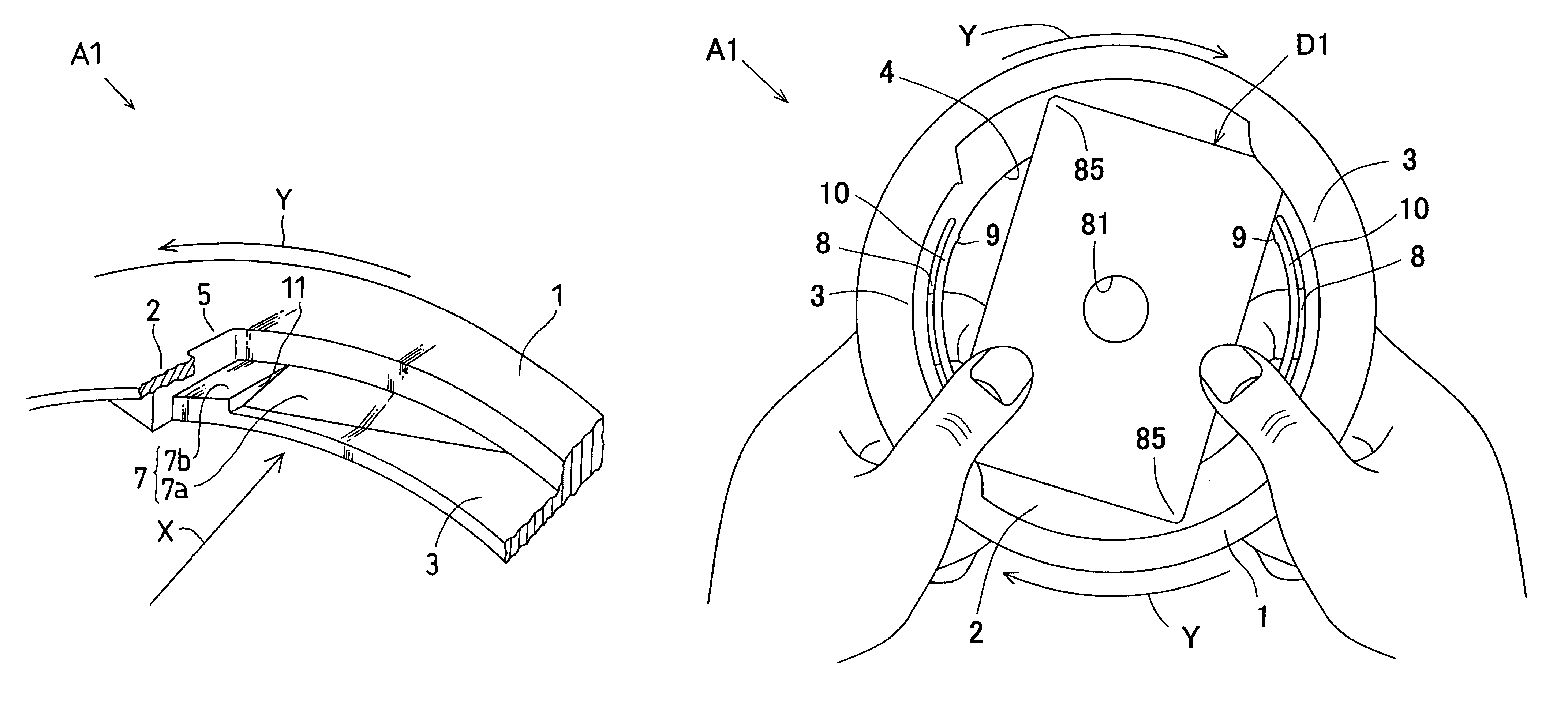 Adapter for non-circular disc