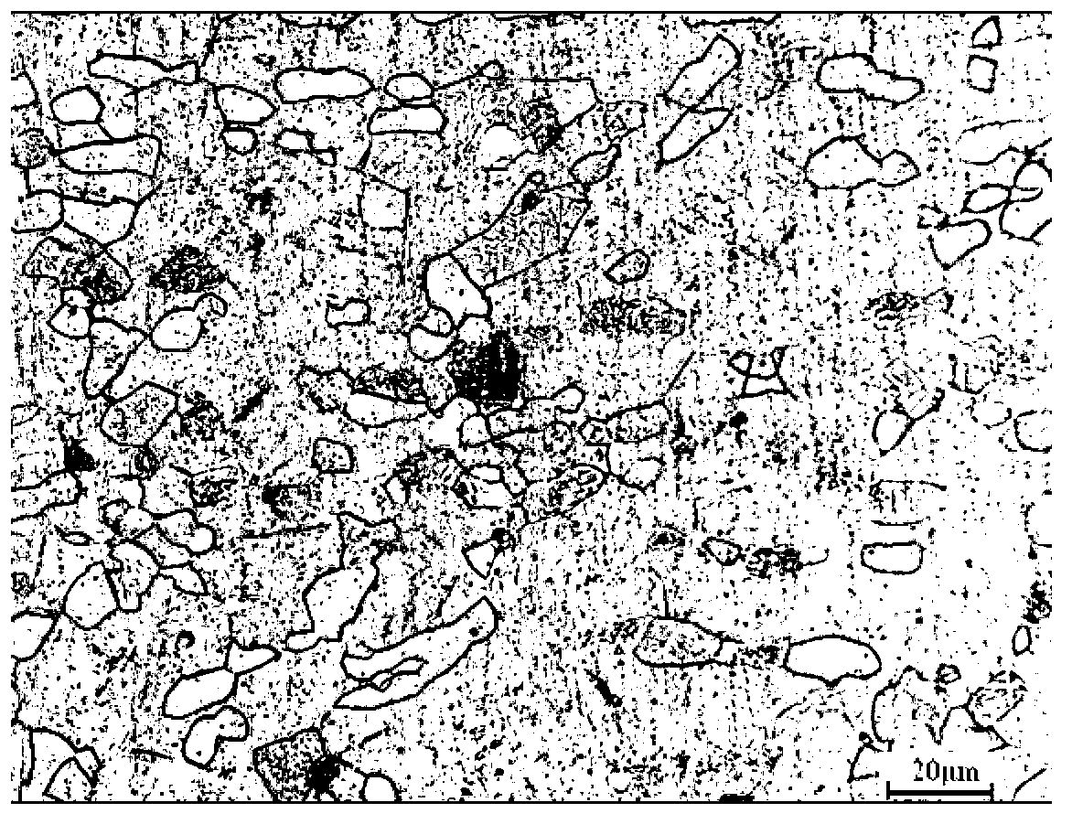 Method for acquiring tri-modal microstructure in near-alpha titanium alloy