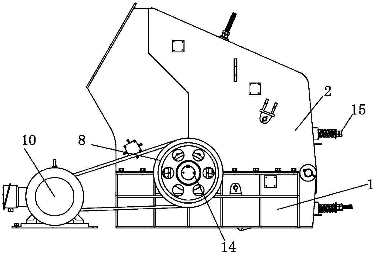 Multi-dimensional crushing device for solid wastes