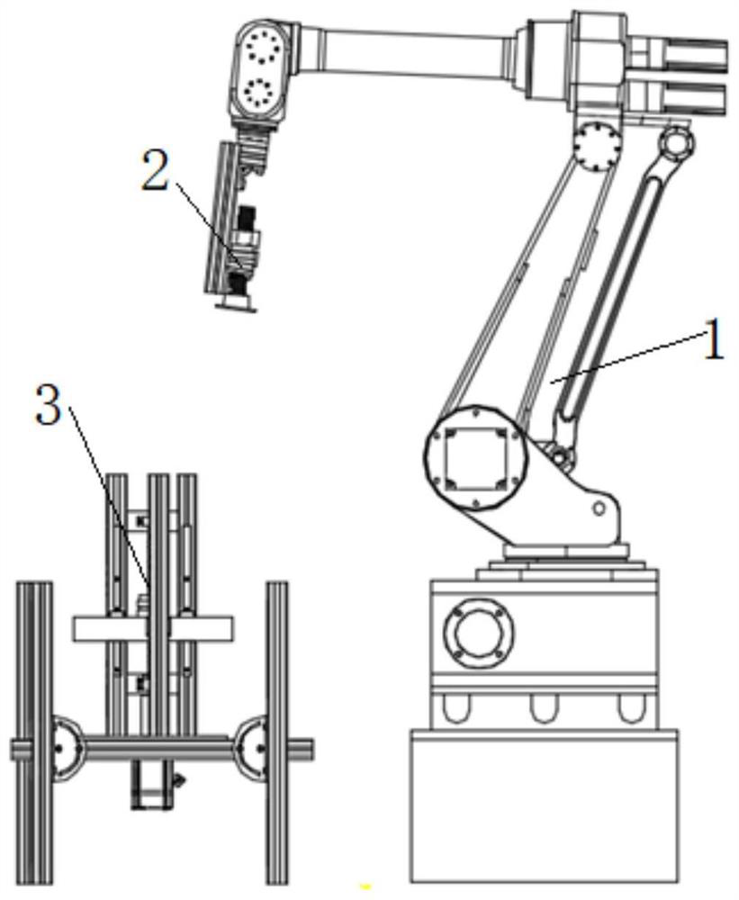 A kind of test device and test method of knee joint prosthesis based on industrial robot