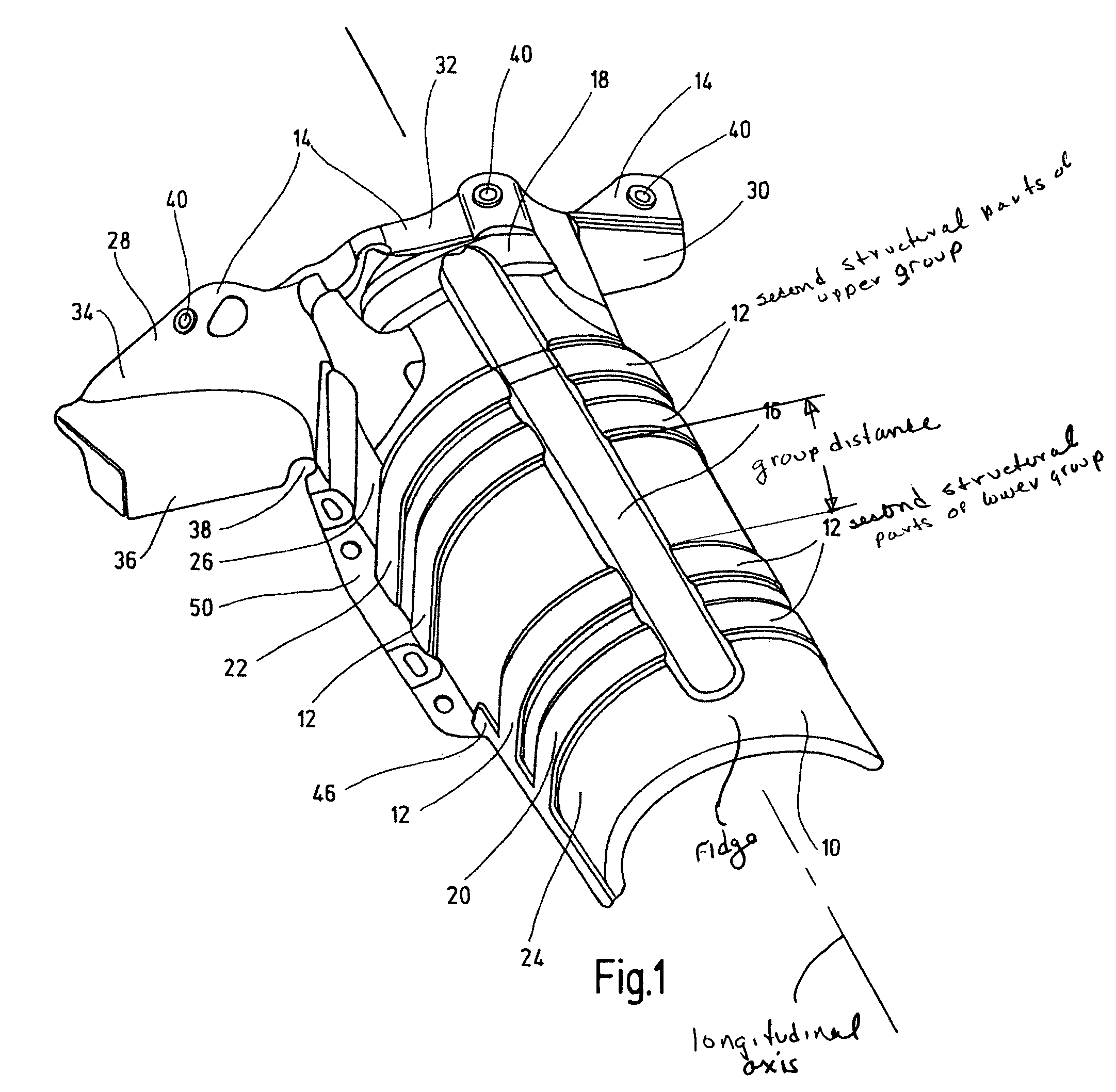 Structural component, in particular a lubricating component