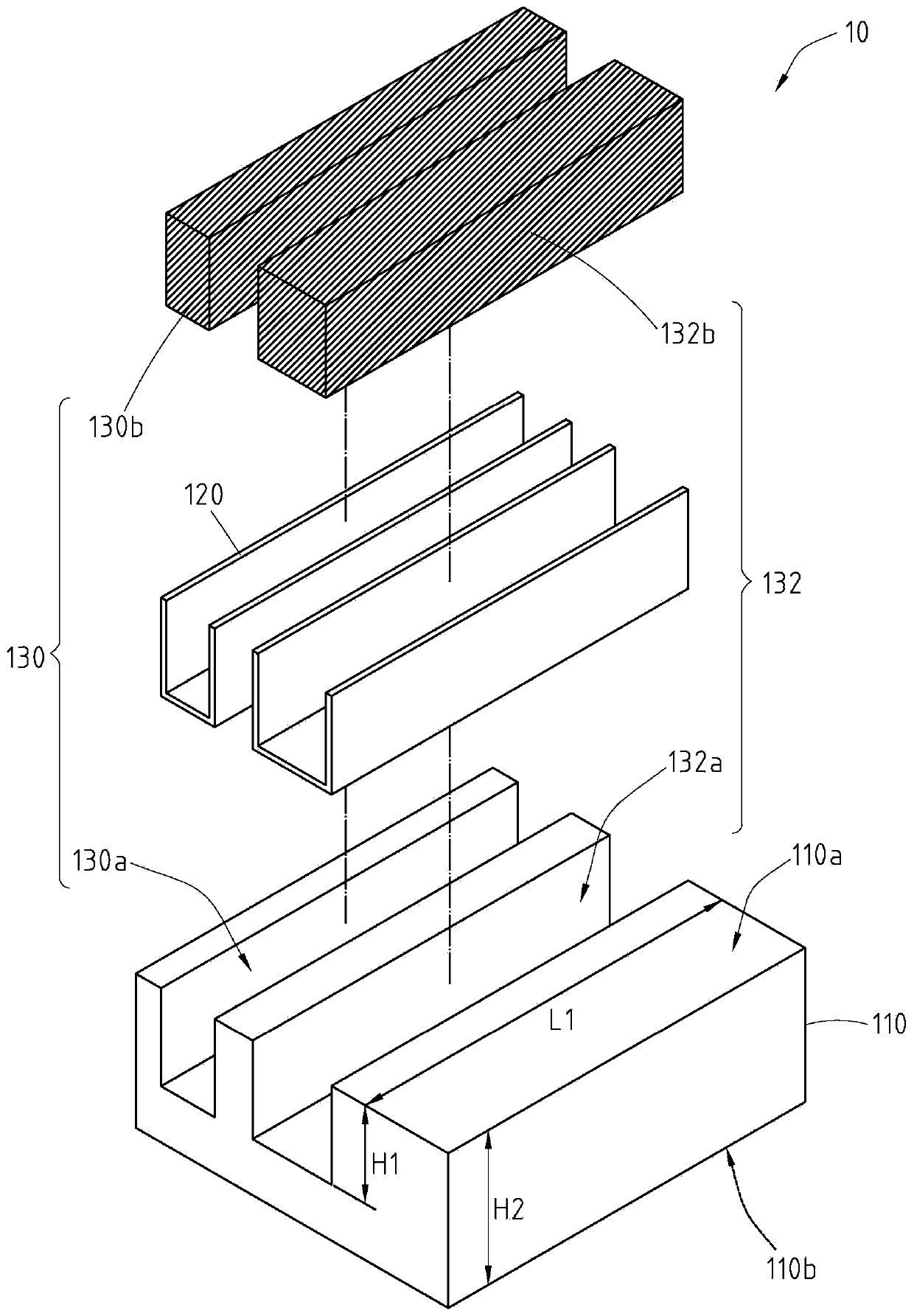 Signal transmission line structure and electronic device for its application