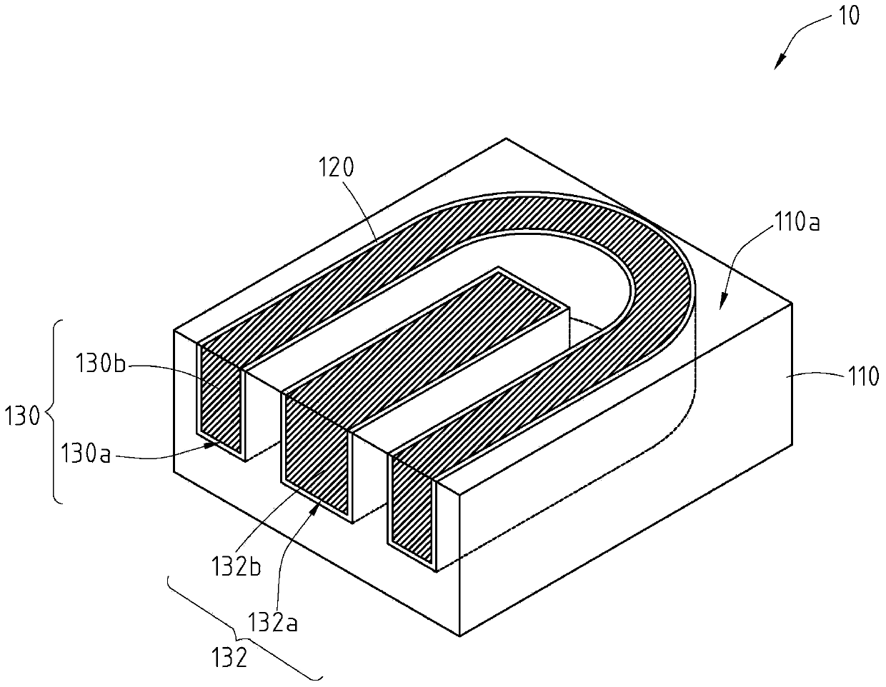 Signal transmission line structure and electronic device for its application