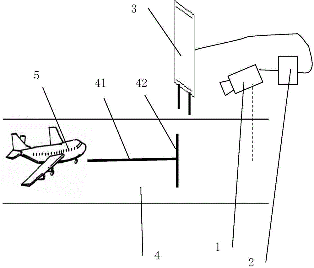Docking airplane tracking and positioning method and system based on machine vision