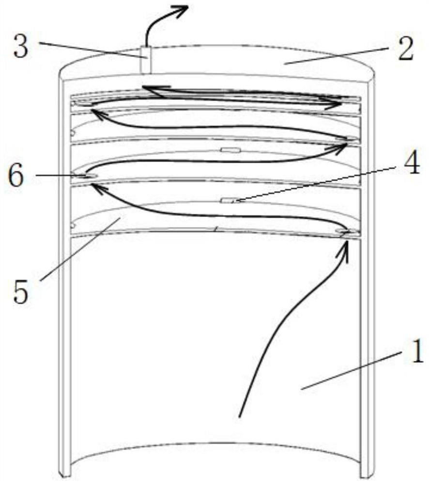 A bucket foundation that reduces soil plugging