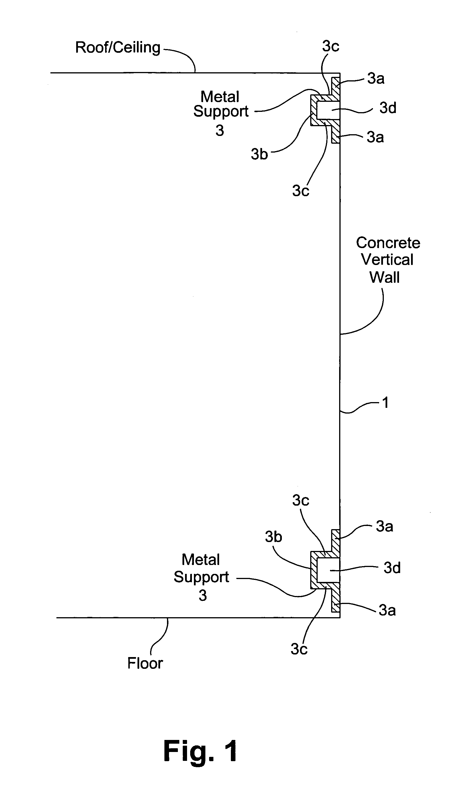 System for insulating vertical wall