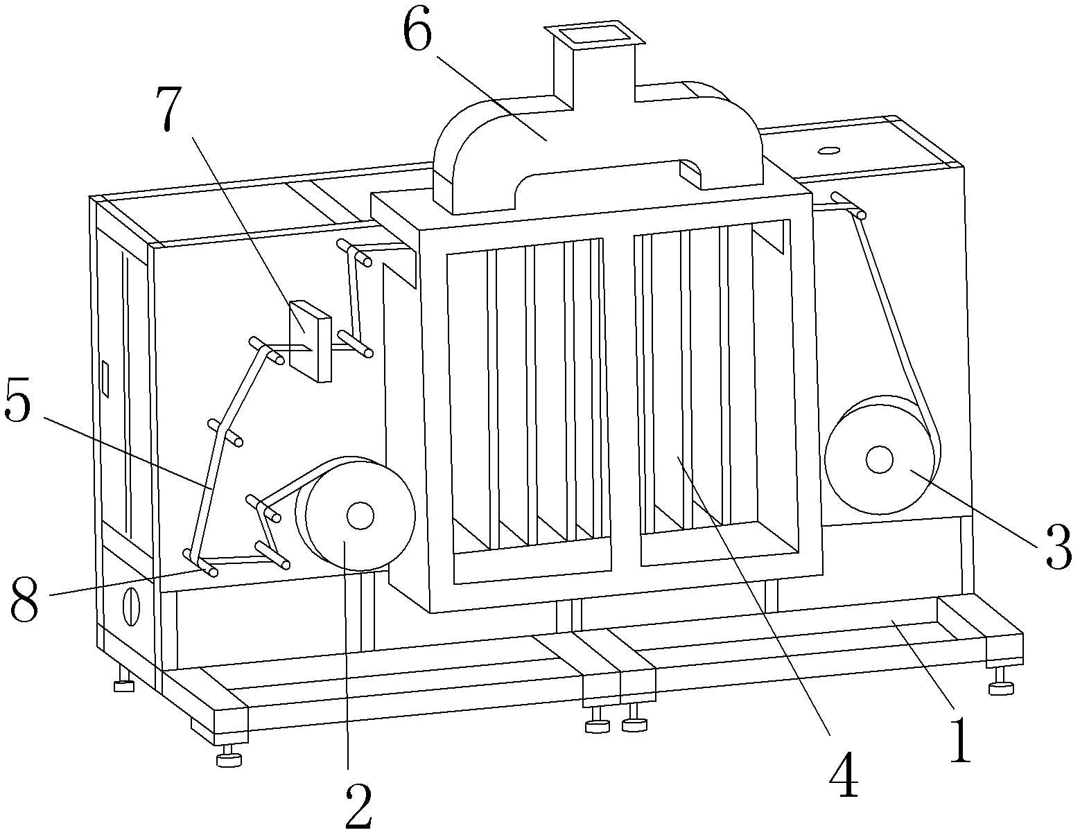 Drying device and method of lithium-ion power battery pole piece