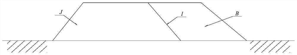 Method for evaluating horizontal thrust of widening roadbed acting on existing gentle slope embankment