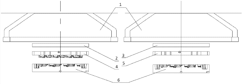 Composite sand core sand shooting device and method