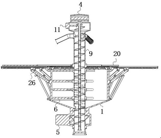 Airing device with material reversing function for agricultural and sideline product processing