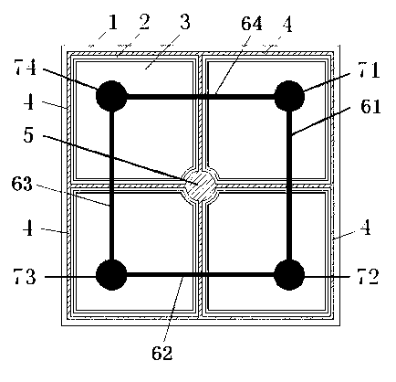 Network-shaped electrode applicable to high-power GaN-based LED chips
