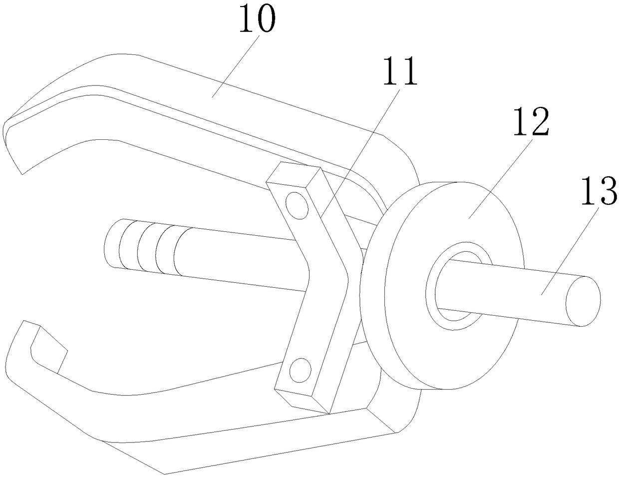 Bearing loading and unloading tool capable of improving centering degree and reducing friction rate