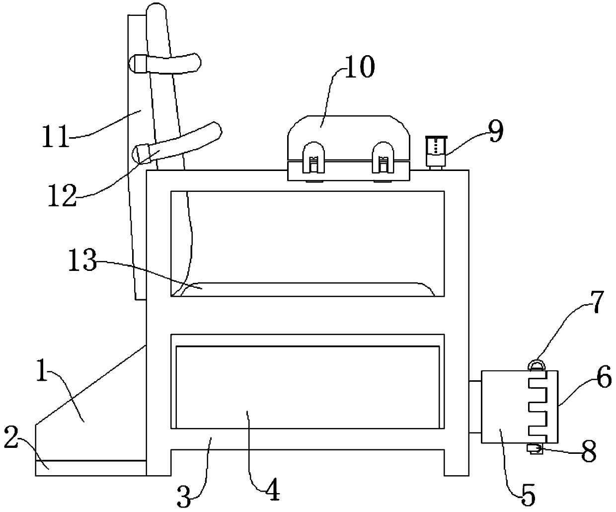 Patient restraint chair with quick fixing function