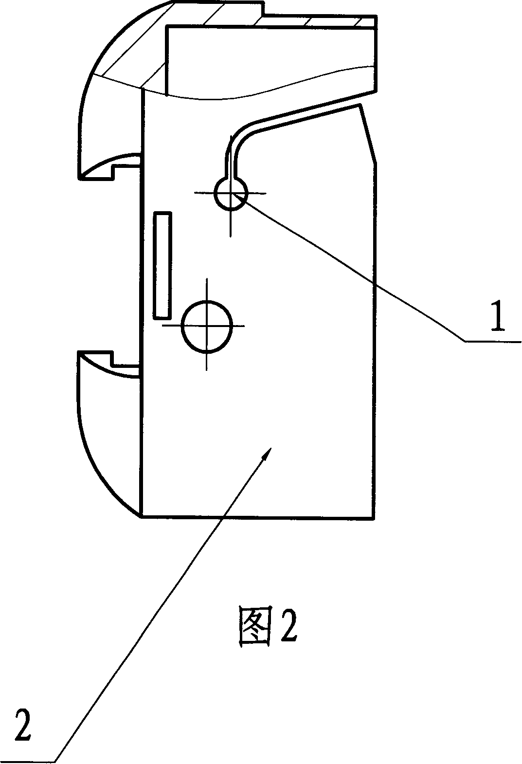 Technique of processing sewing machine shuttle putamen stay wire bore ram compression angle and mold thereof