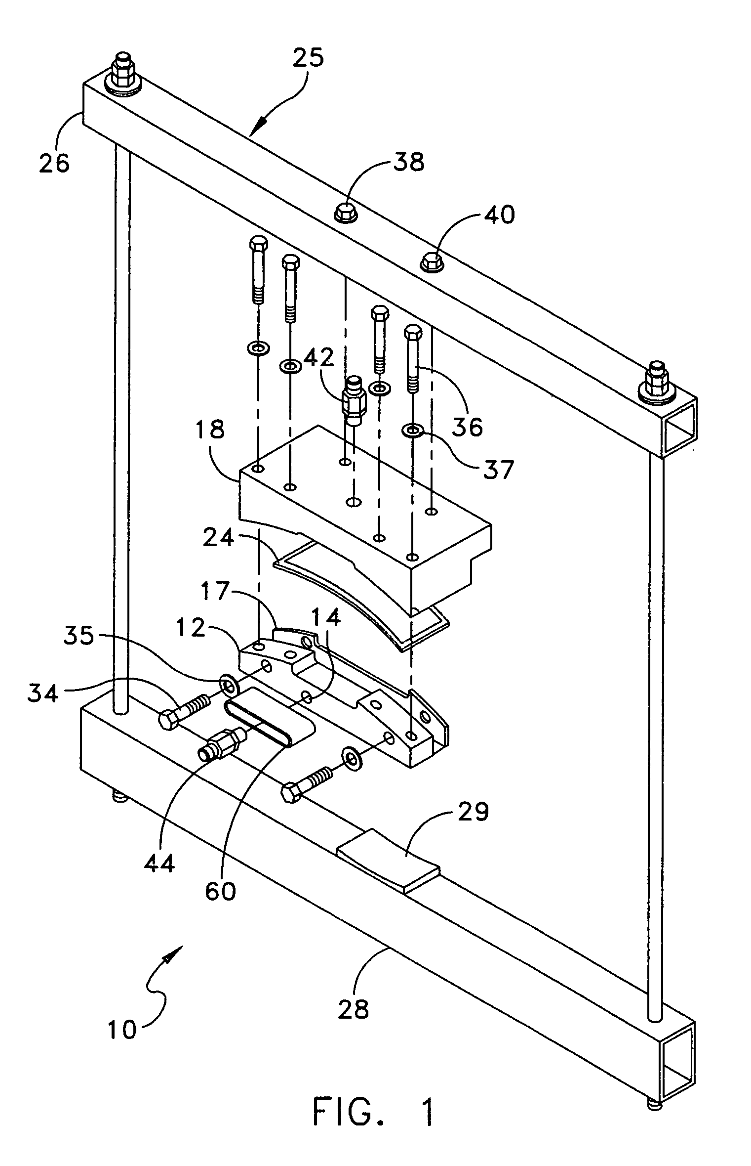 Flange penetrator pressure test fixture