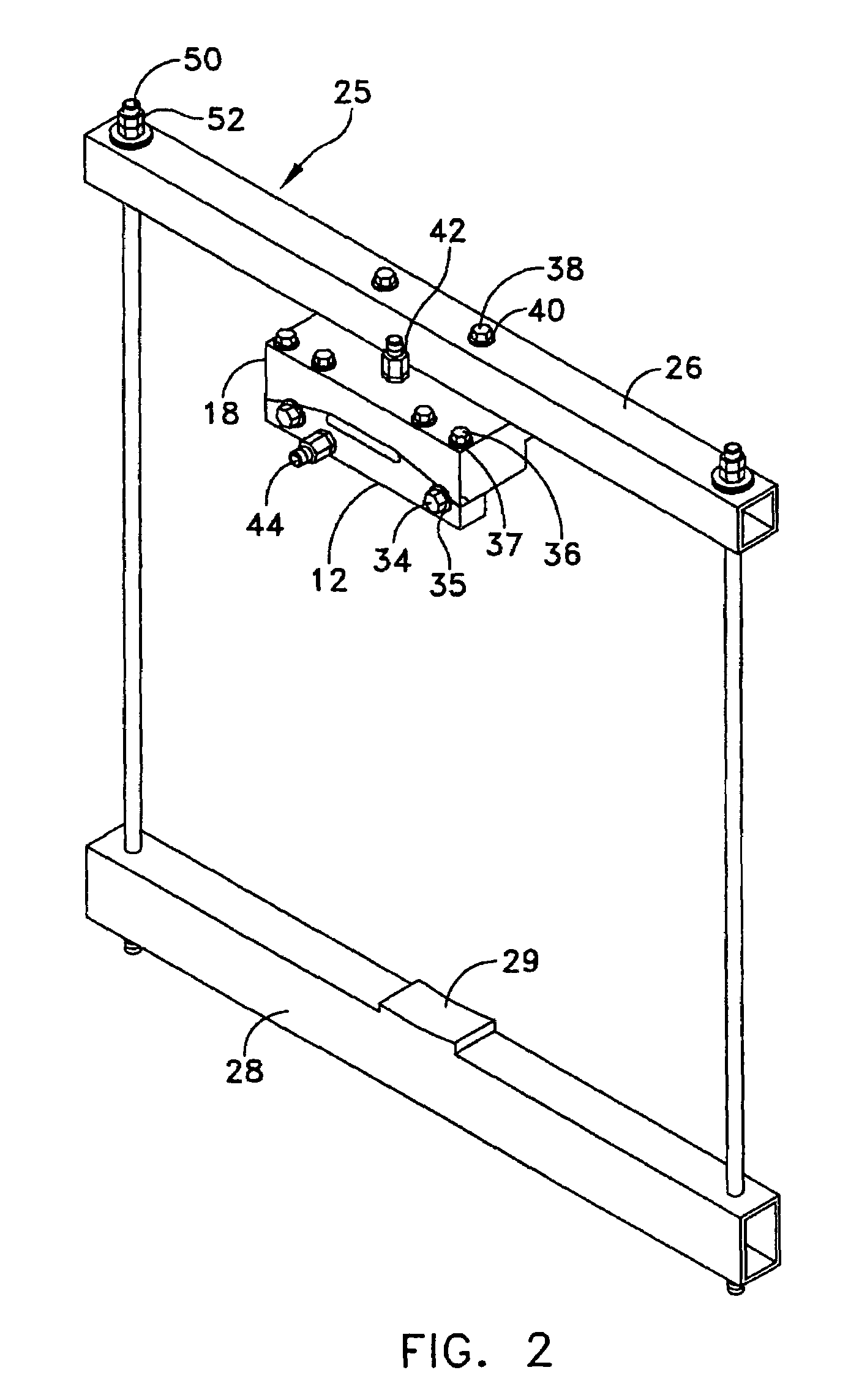 Flange penetrator pressure test fixture