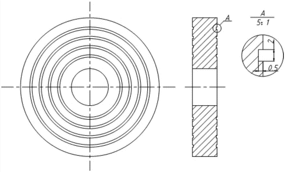 Multi-disc type radial flowing magneto-rheological valve with annular grooves