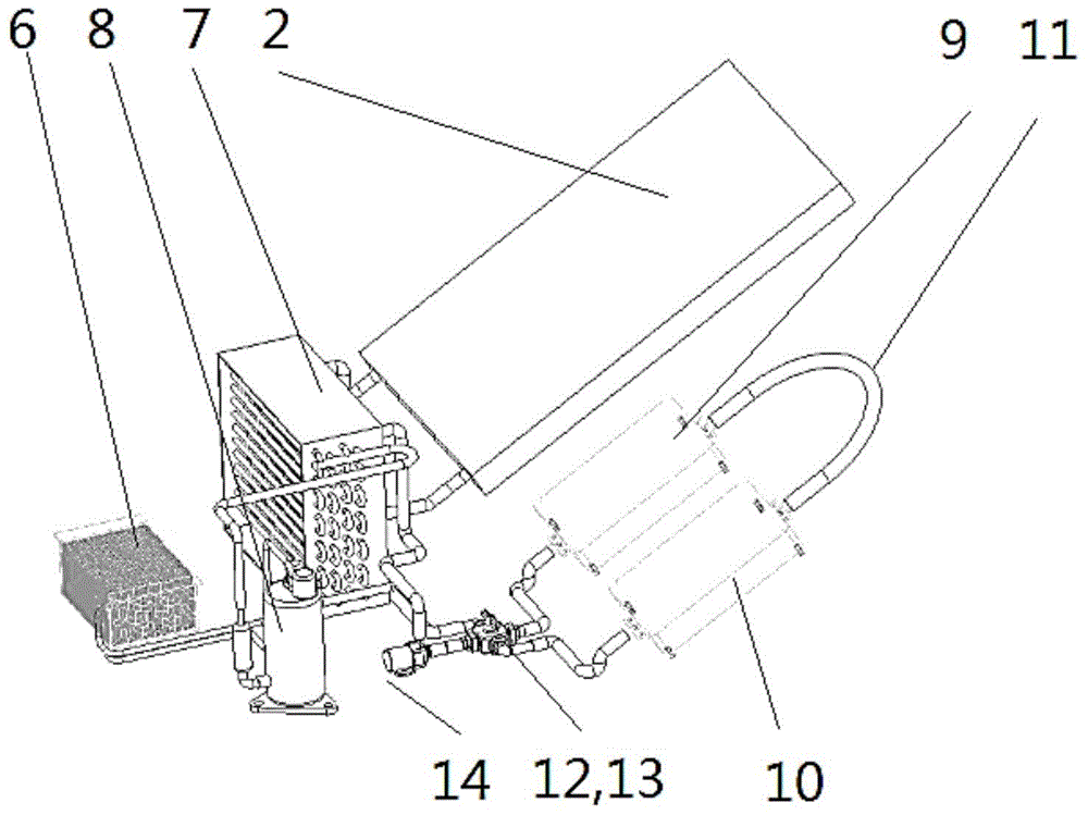 Island water-making device based on air energy and solar energy and method thereof