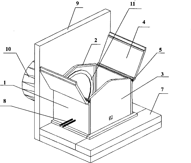 Shield hole-drilling apparatus and hole-drilling construction method thereof