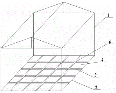 Flue-cured tobacco floating breeding nutrition pool capable of protecting cultivated land in greenhouse and building method thereof