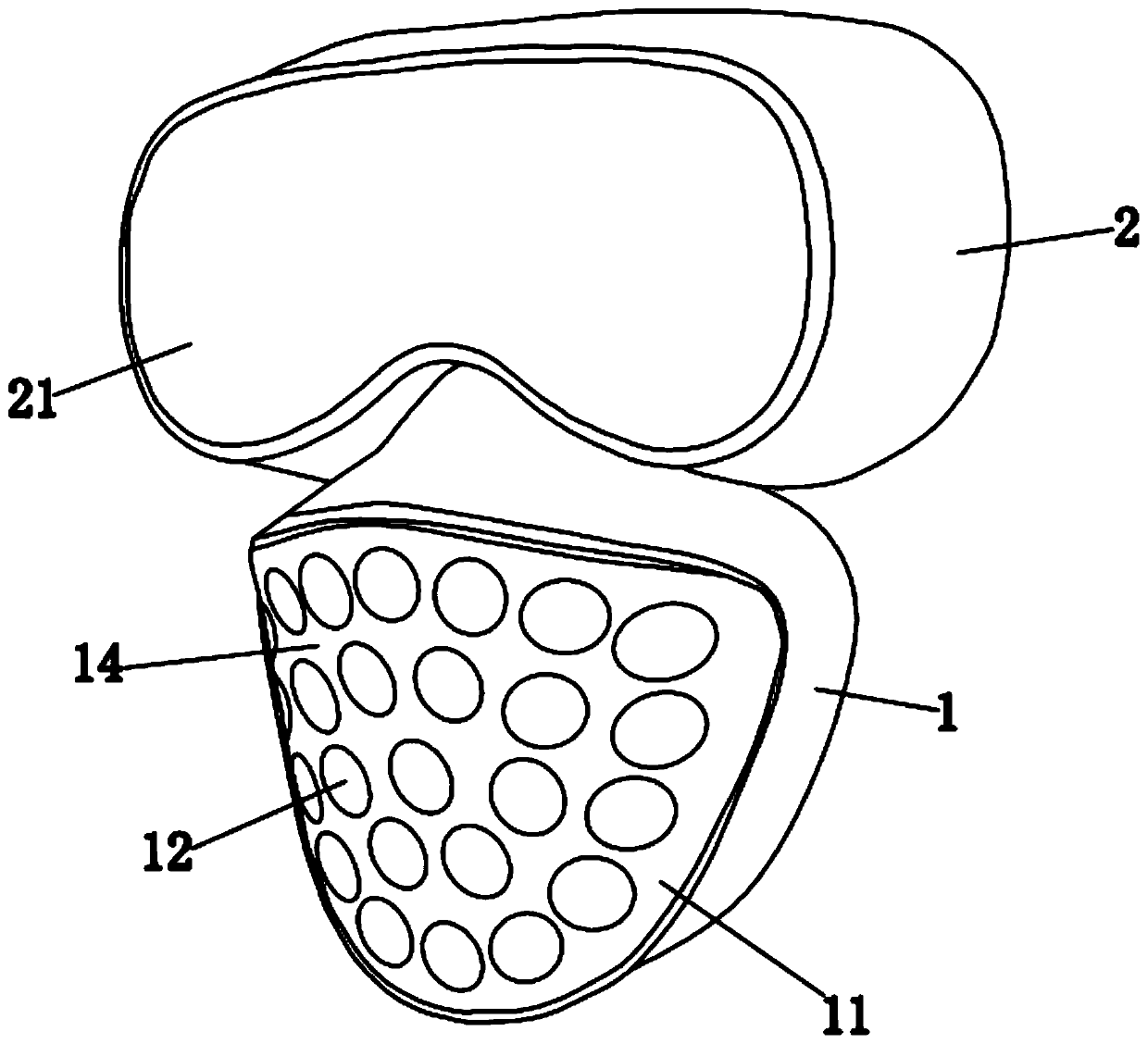Integrated transparent light and thin type protective mask and manufacturing method thereof