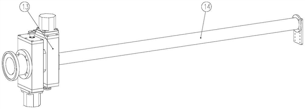 Welding head for deep hole surfacing