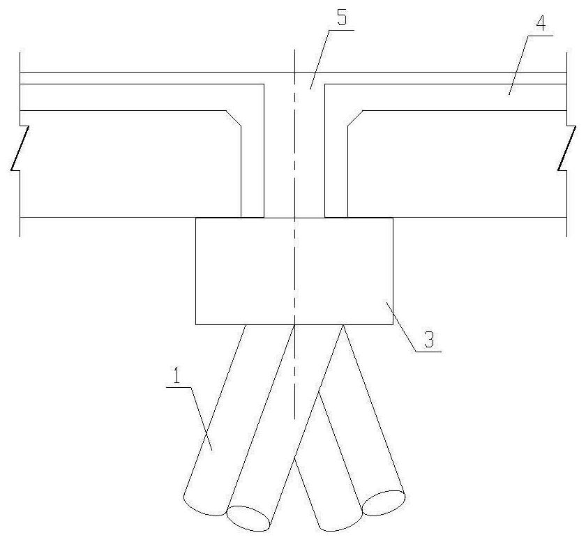 Modular fabricated high-pile wharf structure and construction method thereof