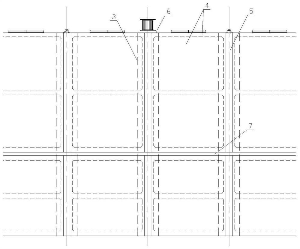 Modular fabricated high-pile wharf structure and construction method thereof