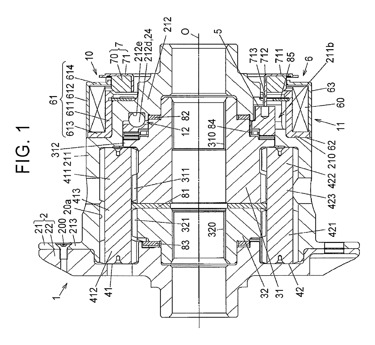 Dog clutch and differential gear