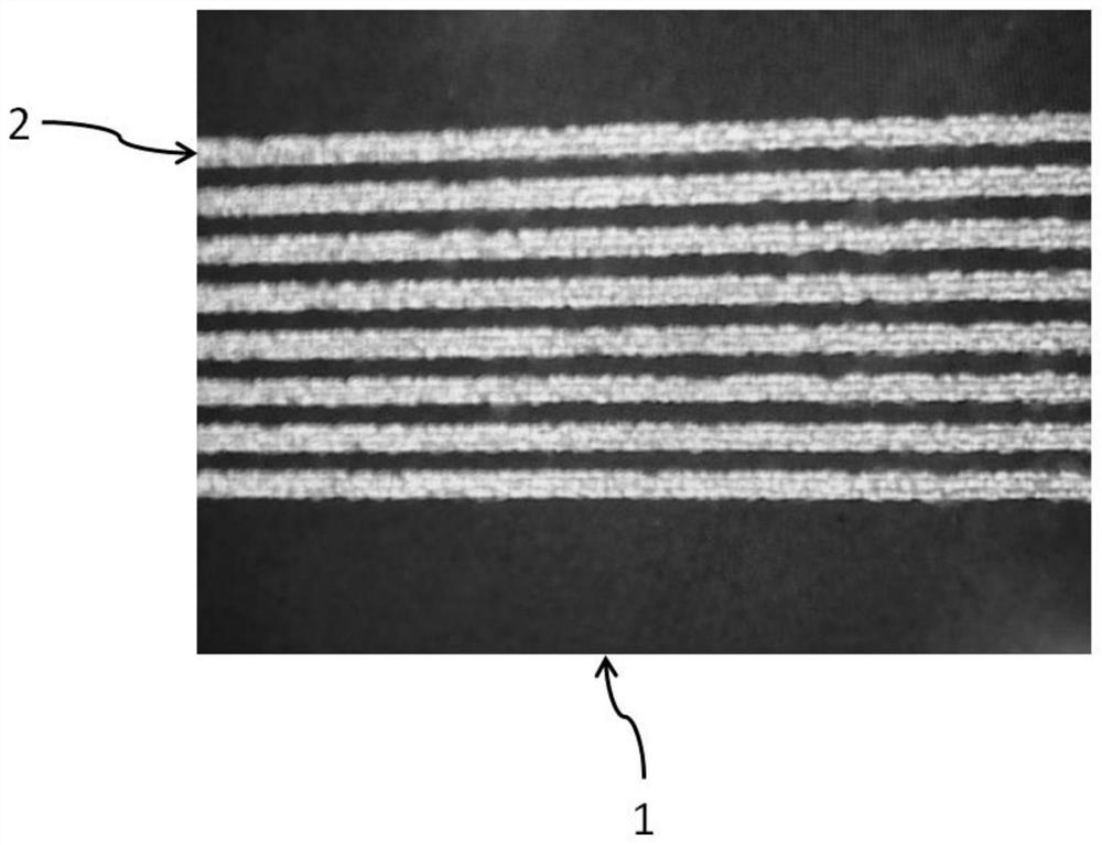 A method for preparing an electronic circuit on a substrate