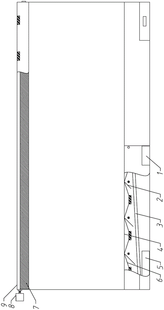 A blackboard dust automatic collection device