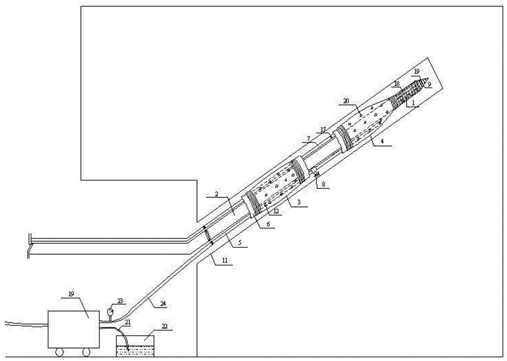 Hole sealing method for coal bed gas drainage drill hole