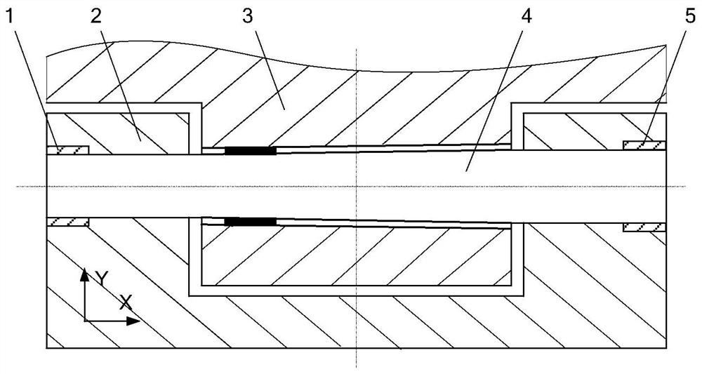 A device for eliminating the radial gap at the joint of the folding mechanism