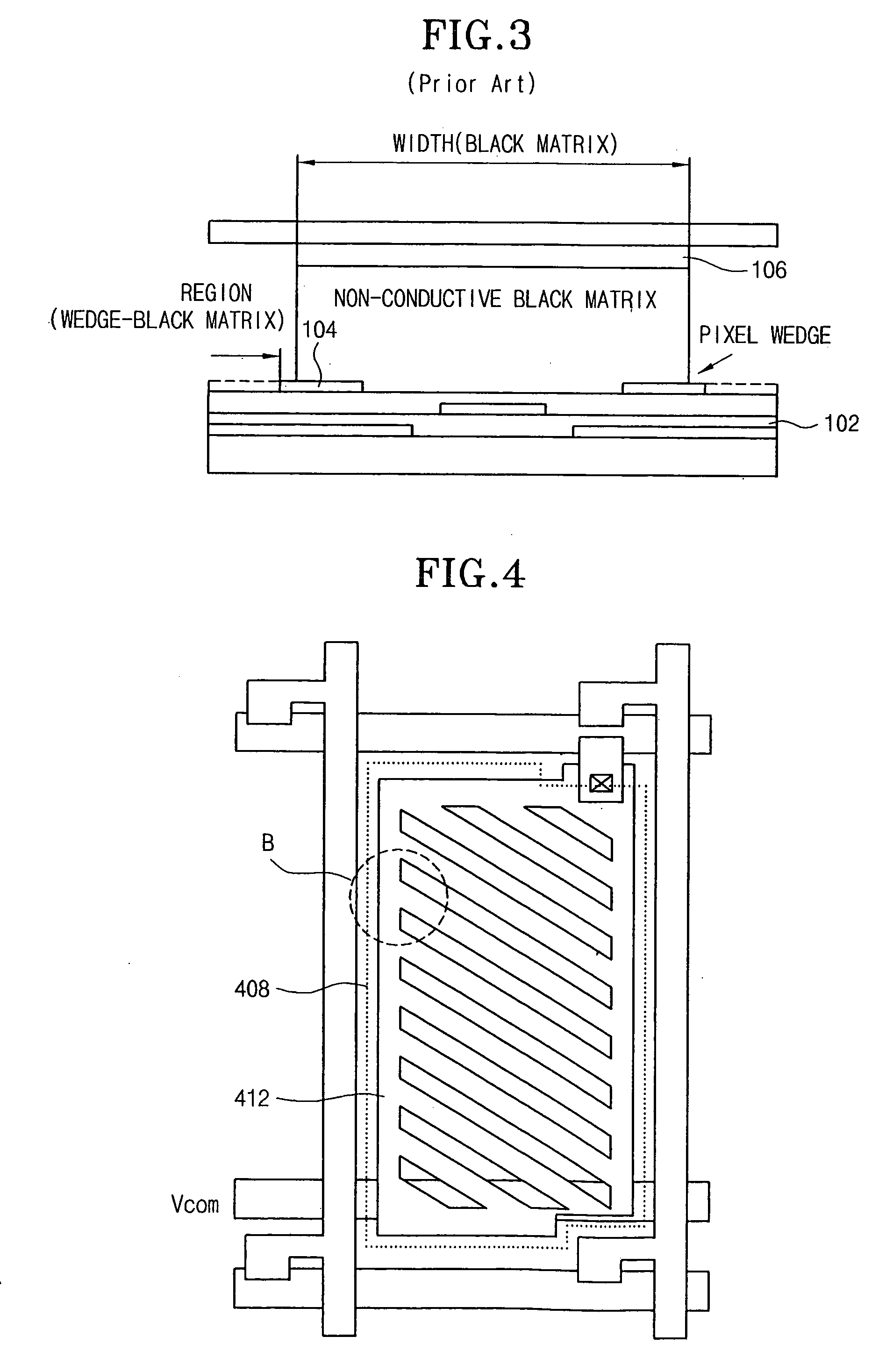 Fringe field switching liquid crystal display having sawtooth edges on the common and pixel electrodes and on the conductive black matrix