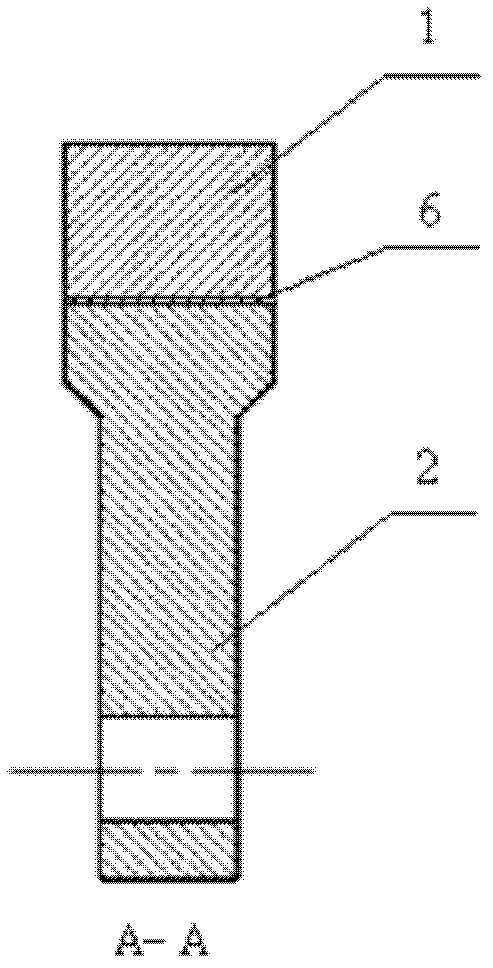 Hammer head for two-fluid duplex metal composite hammer crusher and manufacturing method thereof
