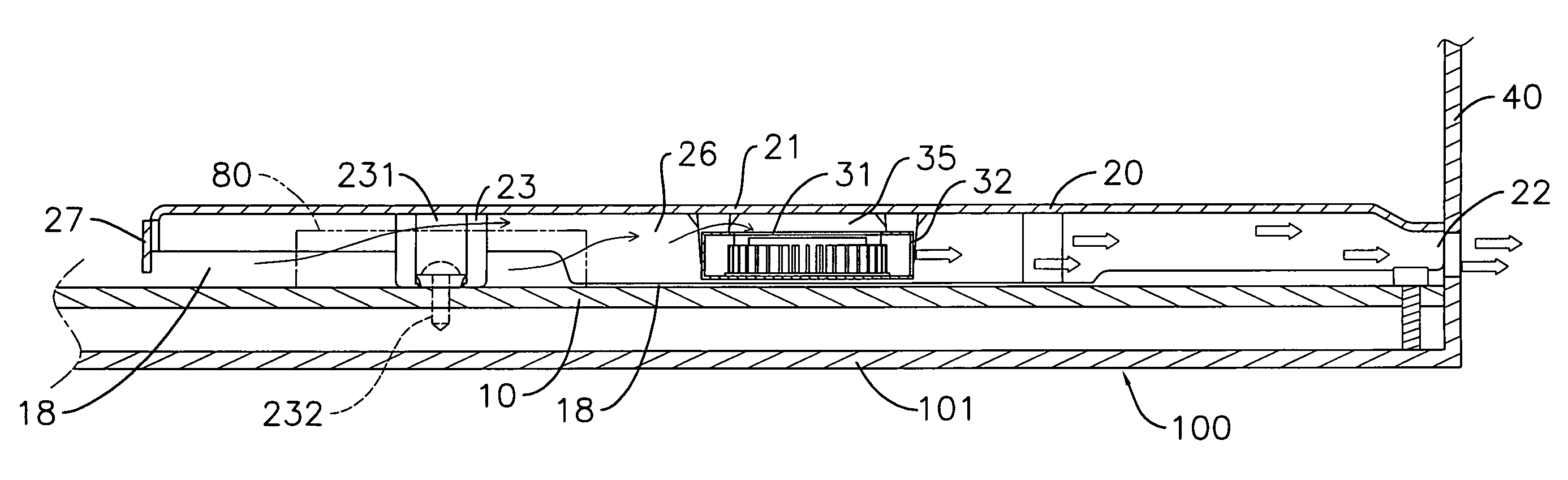 Air shroud installed on a circuit board