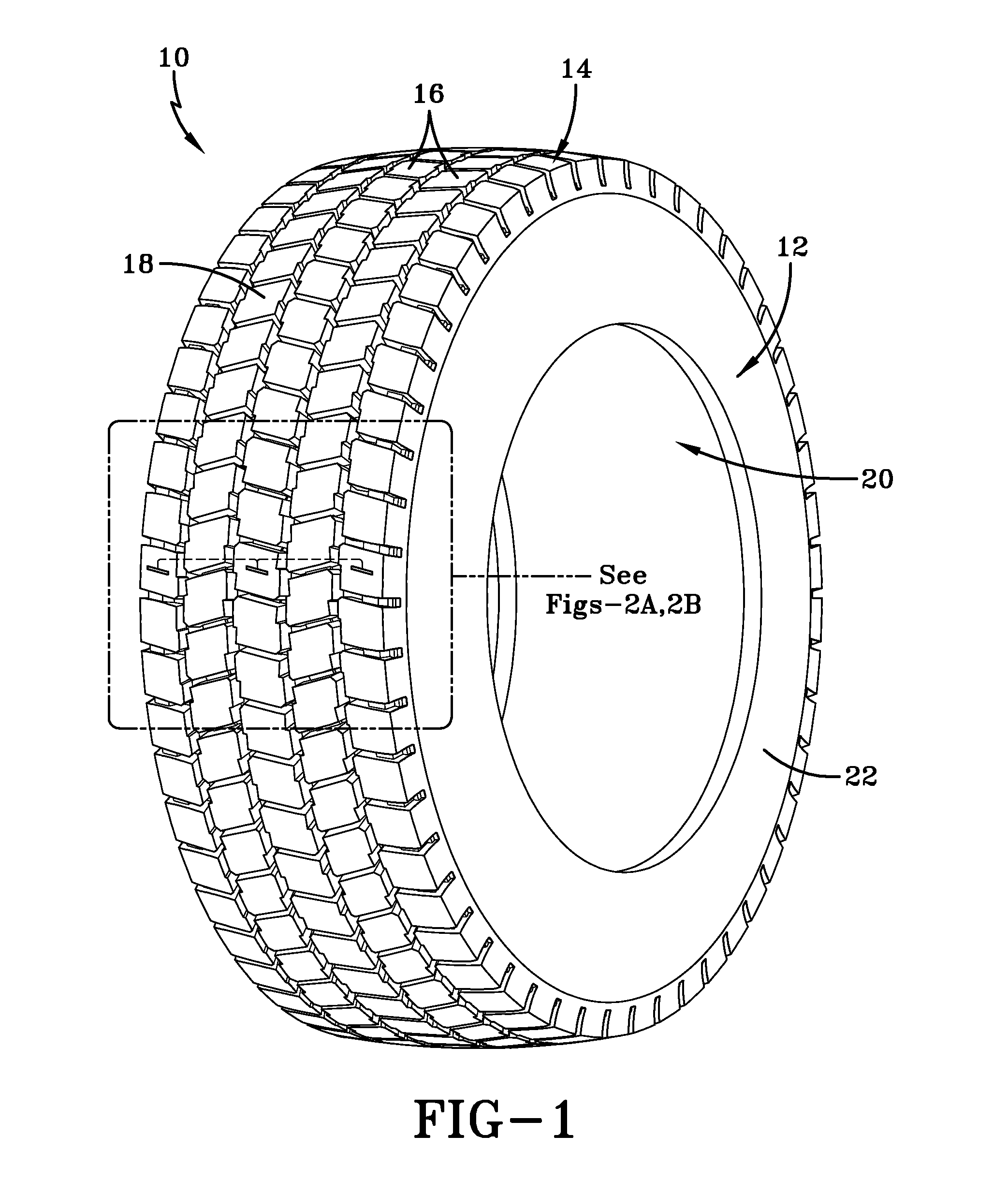 Method of tread wear sensor installation in a tire