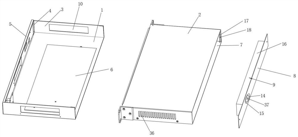 Centralized monitoring display video processor with convenient disassembly function