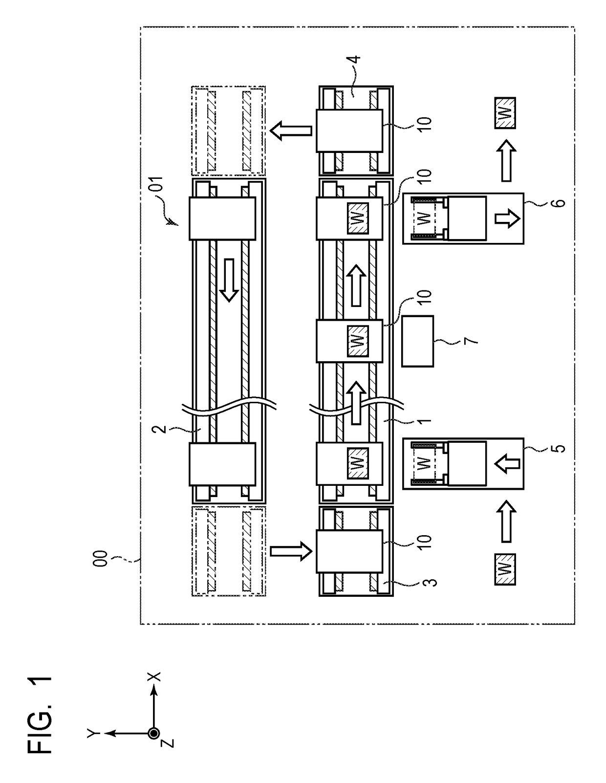 Transport system, carriage, positioning apparatus, processing system, and positioning method