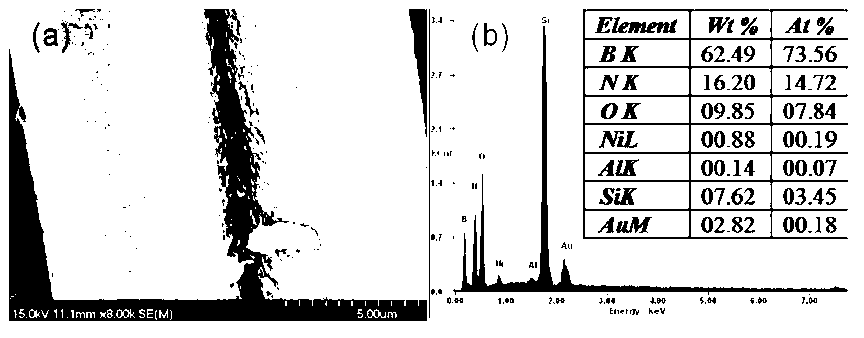 Preparation method of wave-transparent fiber toughened boron nitride ceramic based wave-transparent composite material