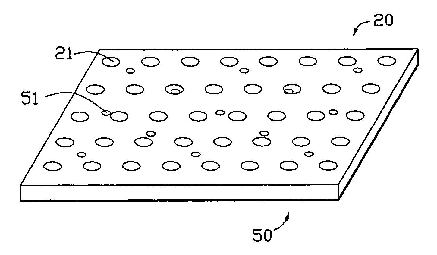 Locating device for measuring distances between dots of a light guide plate and method for using same