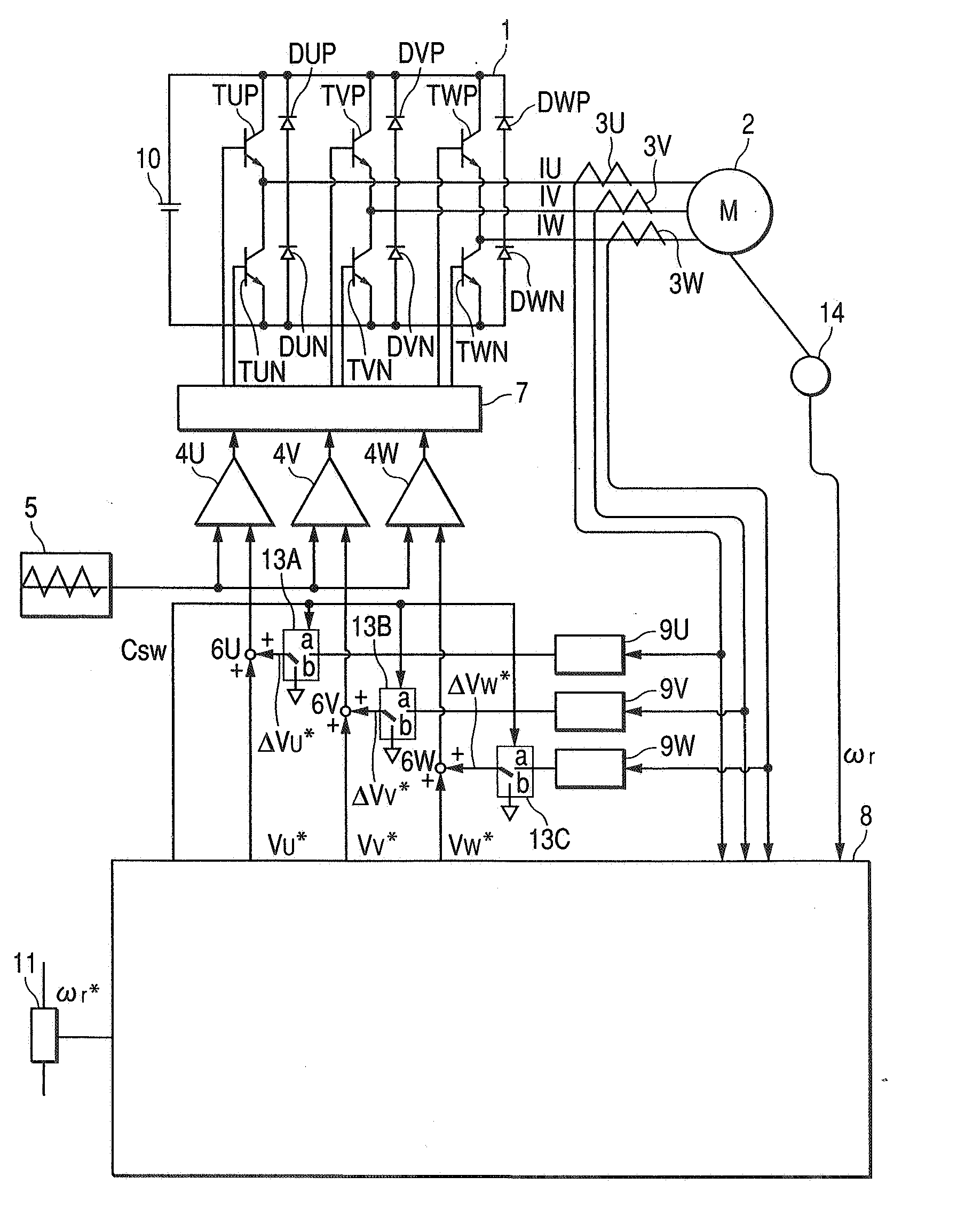 Voltage source inverter control method