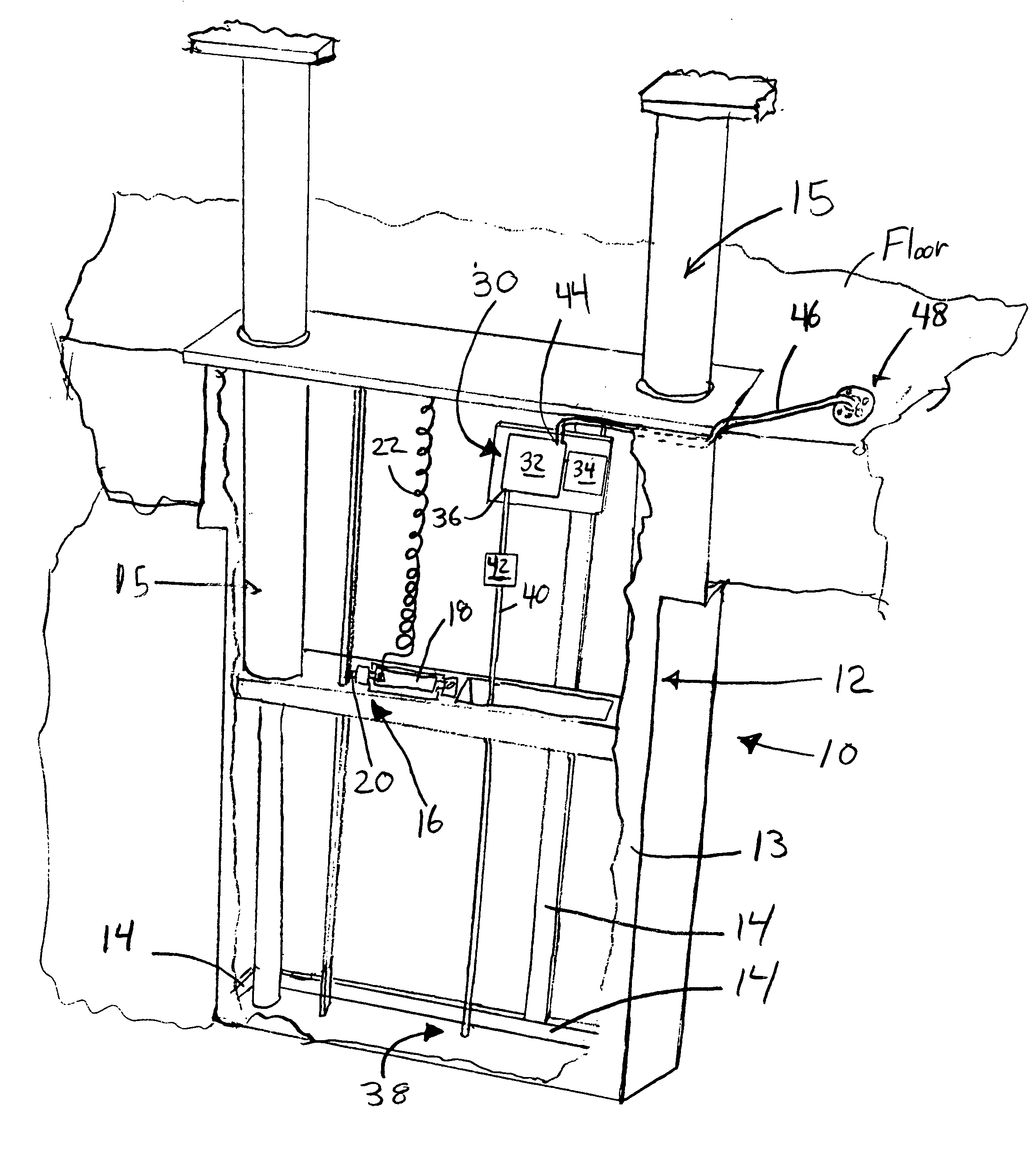 Condensate scavenging system and method for in-ground vehicle lifts